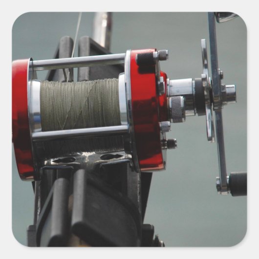 行った魚釣り スクエアシール (正面)