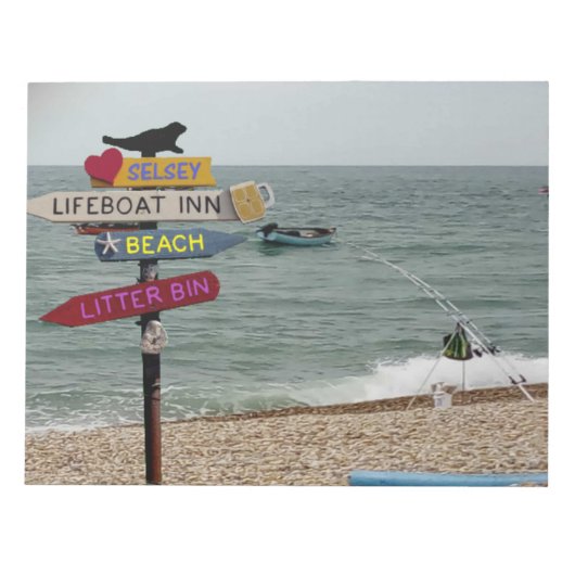 行った魚釣り ノートパッド (正面)