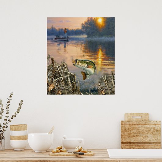 行った魚釣り ポスター (キッチン)