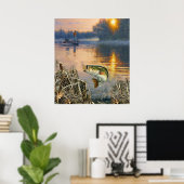 行った魚釣り ポスター (ホームオフィス)