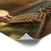 行った魚釣り ポスター (角)