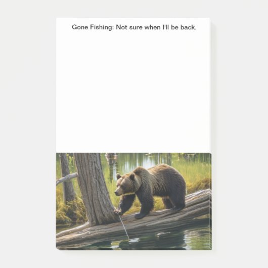 行った魚釣り ポストイット (正面)