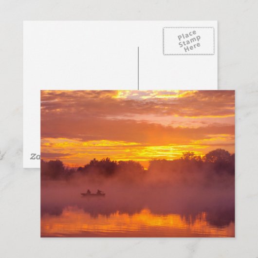 行った魚釣り ポストカード (正面/裏面)