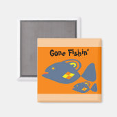 行った魚釣り マグネット (正面/裏面)