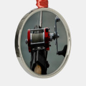 行った魚釣り メタルオーナメント (右)