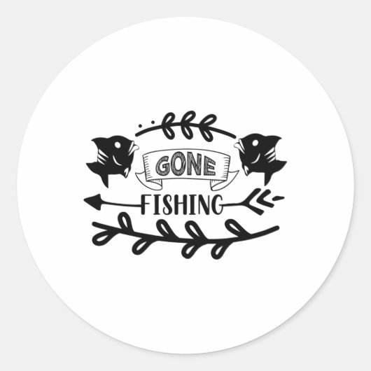 行った魚釣り ラウンドシール (正面)