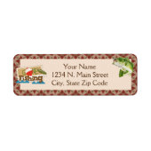 行った魚釣り ラベル (正面)