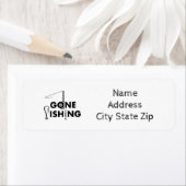 **行った魚釣り**差出人住所ラベル ラベル (インサイチュ)