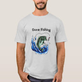 行った魚釣り Tシャツ (正面)