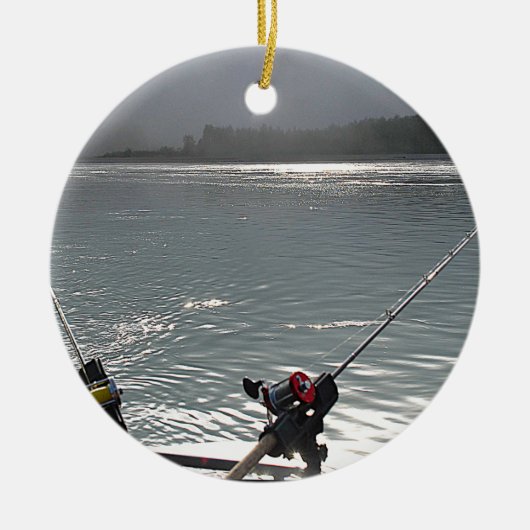 行った魚釣りNo Work セラミックオーナメント (正面)