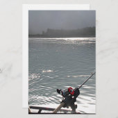 行った魚釣りNo Work 便箋 (正面/裏面)