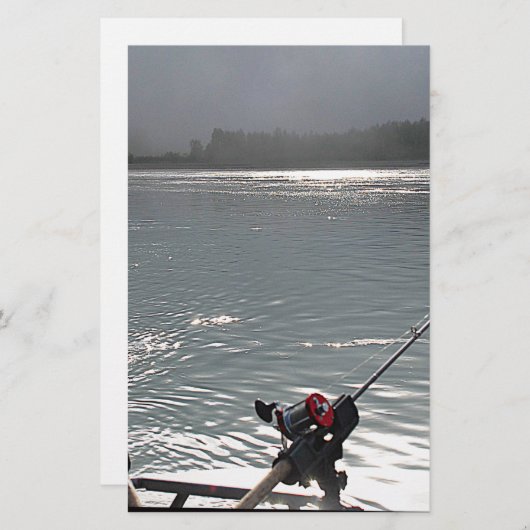 行った魚釣りNo Work 便箋 (正面/裏面)