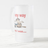 行った フロストグラスビールジョッキ (正面左)