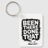 行った – 犬のデザイおもしろいン キーホルダー (正面)