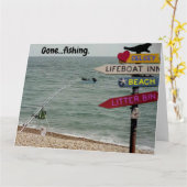 行った…..魚釣り カード (黄色い花)