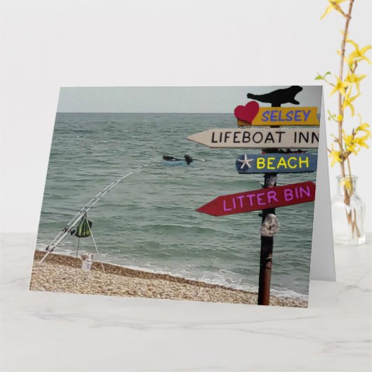 行った…..魚釣り カード (黄色い花)