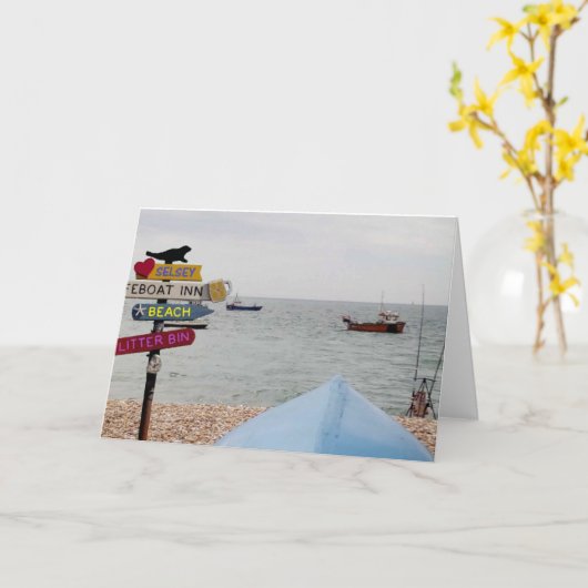 行った…..魚釣り カード (黄色い花)