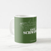 行ったschwimin」 コーヒーマグカップ (正面左)