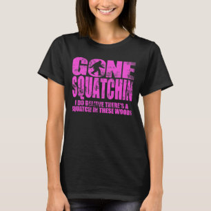 行ったSquatchinのショッキングピンクの動揺してなTシャツ Tシャツ