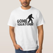 行ったSquatchinの元のデザインのワイシャツ Tシャツ (正面)