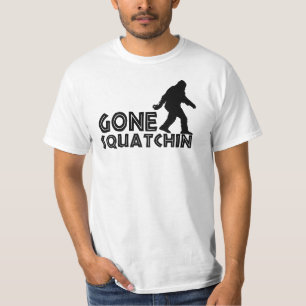行ったSquatchinの元のデザインのワイシャツ Tシャツ