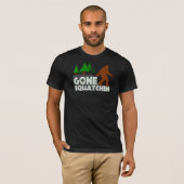 行ったSquatchinの元のデザインのワイシャツ Tシャツ (正面フル)