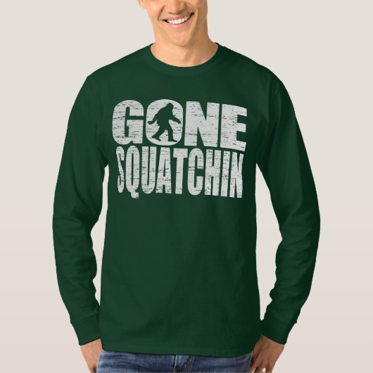 行ったSquatchinの動揺してなデザインのTシャツ Tシャツ (正面)