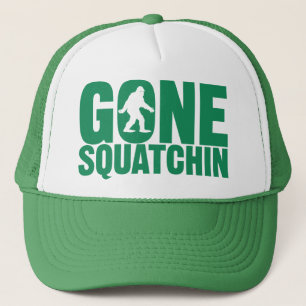 行ったSquatchinの緑の手紙の帽子 キャップ