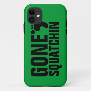 行ったSQUATCHINの黒い緑 iPhone 11 ケース