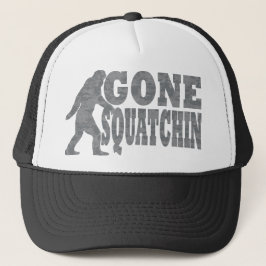 行ったsquatchinの黒の文字及びビッグフット キャップ