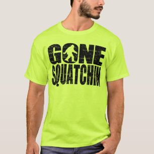 行ったSquatchinの(動揺してな)安全緑のTシャツ Tシャツ