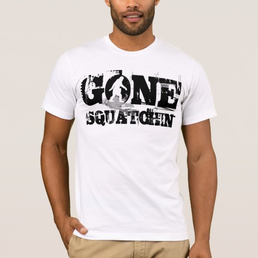 行ったSquatchinの*whiteのlogo* Tシャツ (正面)