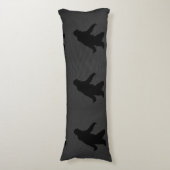 行ったSquatchinビッグフットカーボン繊維のプリント ボディピロー (正面縦)