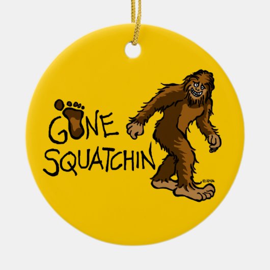 行ったSquatchin セラミックオーナメント (正面)