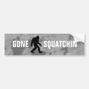 行ったSquatchin バンパーステッカー