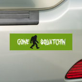 行ったSquatchin バンパーステッカー (車上)