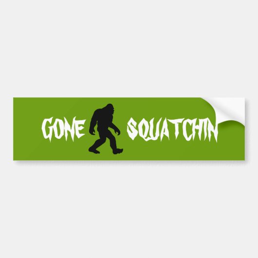 行ったSquatchin バンパーステッカー (正面)