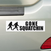 行ったSquatchin バンパーステッカー (車上)