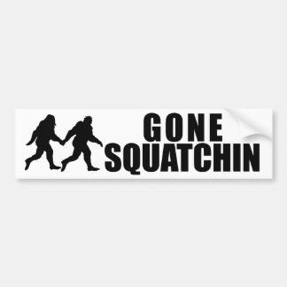 行ったSquatchin バンパーステッカー
