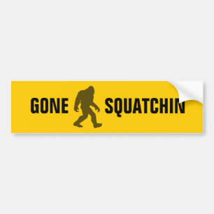 行ったSquatchin バンパーステッカー