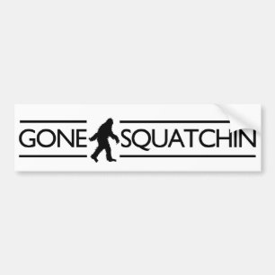 行ったSquatchin バンパーステッカー