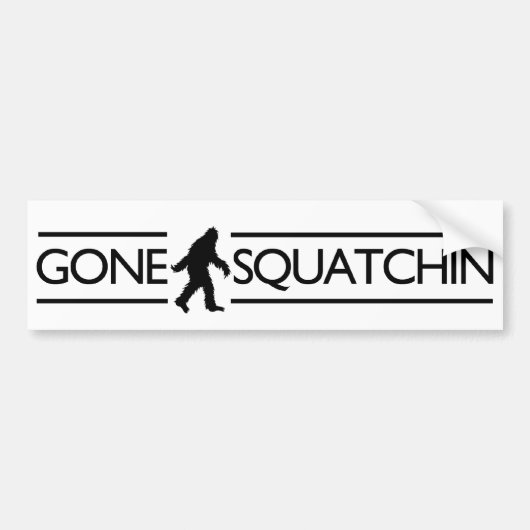 行ったSquatchin バンパーステッカー (正面)