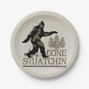 行ったSquatchin ペーパープレート