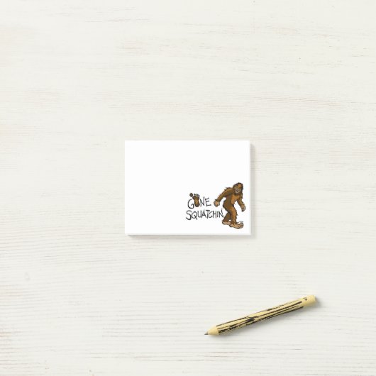 行ったSquatchin ポストイット (デスク上)