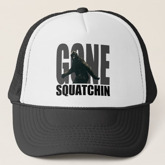 行ったSquatchin -最も最高のな版トラック運転手の帽子 キャップ (正面)