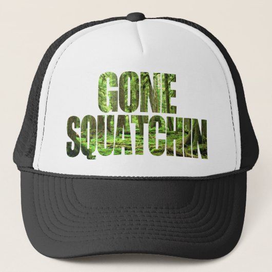 行ったSquatchin **特別で深い森林版**帽子 キャップ (正面)