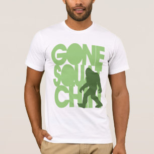 行ったSquatchin -緑のシルエット Tシャツ