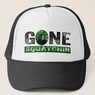 行ったSquatchin (緑の)グランジなSquatch キャップ