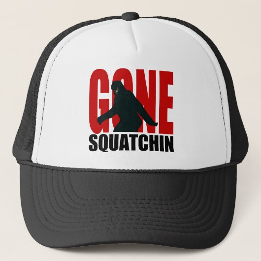 行ったSquatchin (赤及び黒) キャップ (正面)