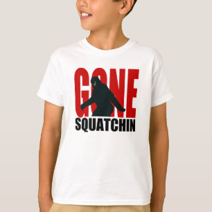 行ったSquatchin (赤及び黒) Tシャツ